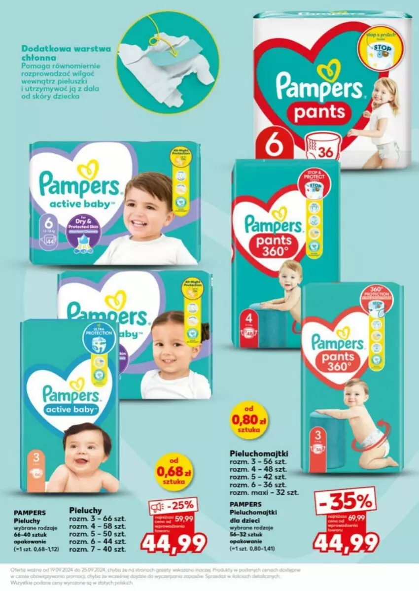 Gazetka promocyjna Kaufland - ważna 23.09 do 25.09.2024 - strona 20 - produkty: Dzieci, Majtki, Pampers, Pieluchomajtki, Pieluchy