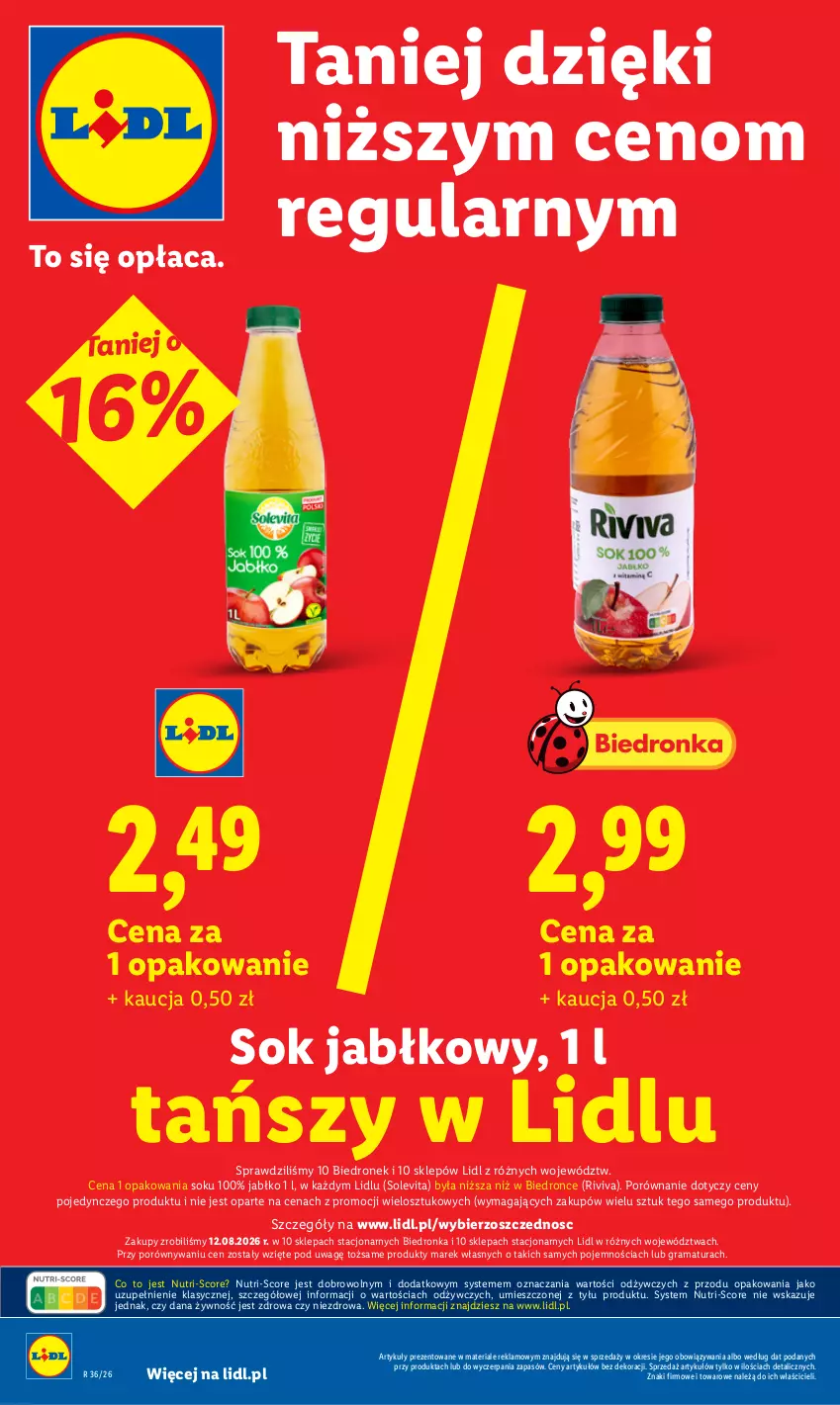 Gazetka promocyjna Lidl - Gazetka ważna od 31.08 do 2.09 - ważna 31.08 do 02.09.2026 - strona 10 - produkty: Gra, Por, Rama, Sok, Sok jabłkowy