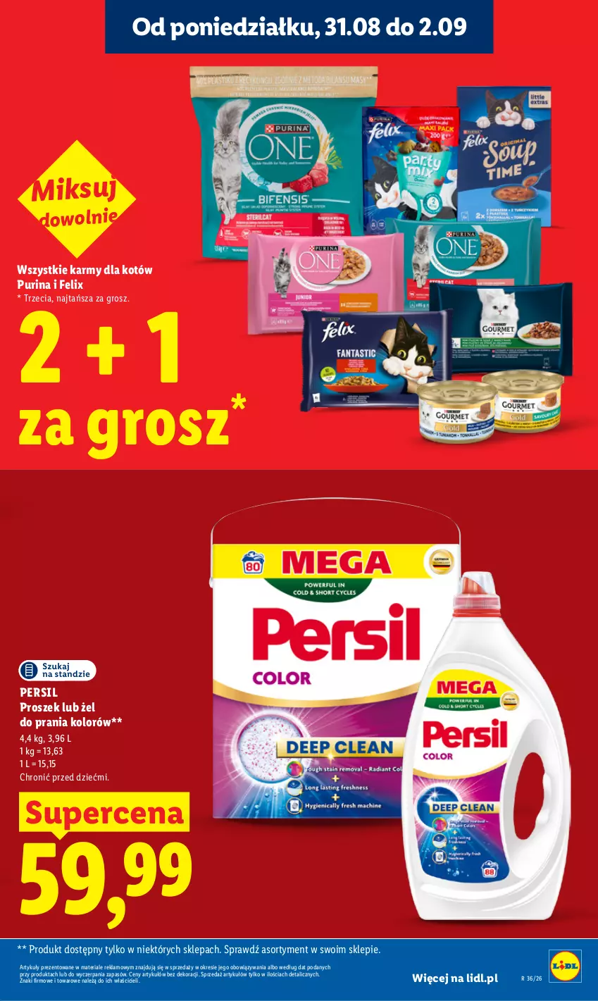 Gazetka promocyjna Lidl - Gazetka ważna od 31.08 do 2.09 - ważna 31.08 do 02.09.2026 - strona 23 - produkty: Felix, Persil, Pur, Purina