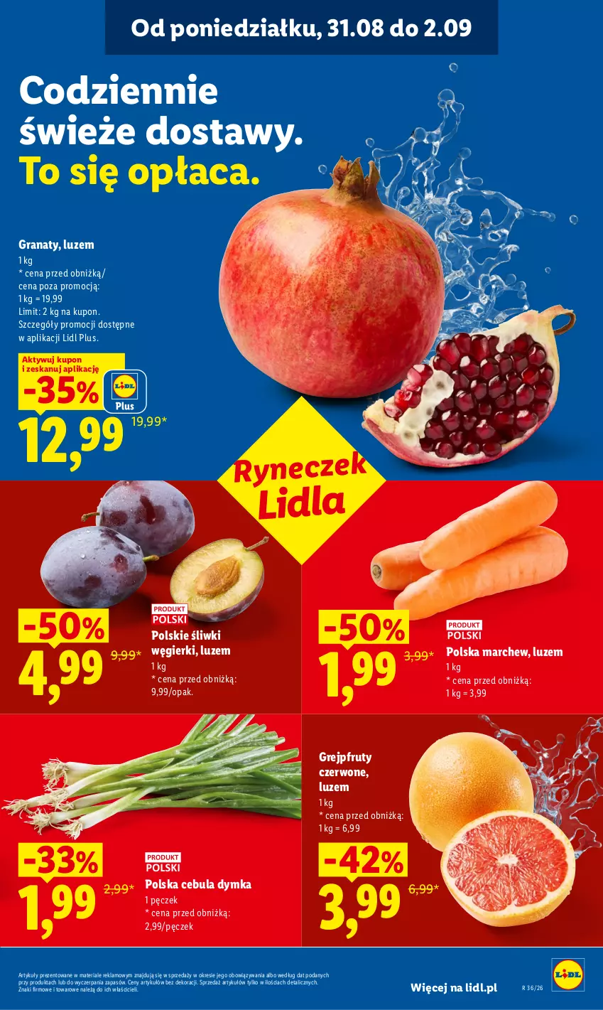 Gazetka promocyjna Lidl - Gazetka ważna od 31.08 do 2.09 - ważna 31.08 do 02.09.2026 - strona 37 - produkty: Cebula, Gra, Granat, Grejpfrut