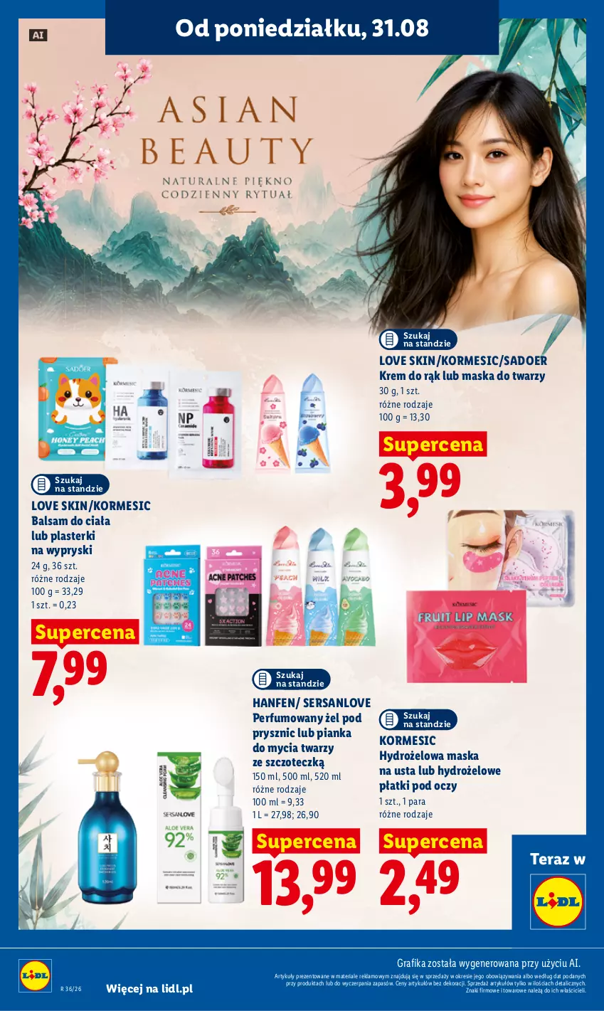 Gazetka promocyjna Lidl - Gazetka ważna od 31.08 do 2.09 - ważna 31.08 do 02.09.2026 - strona 80 - produkty: Balsam do ciała, Gra, Grafika, Krem do rąk, Maska, Maska do twarzy, Perfum, Plasterki, Ser, Tera