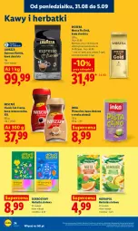 Gazetka promocyjna Lidl - Gazetka ważna od 31.08 do 2.09 - Gazetka - ważna od 02.09 do 02.09.2026 - strona 76 - produkty: Torebka, Nescafé, Kawa rozpuszczalna, Inka, Kawa zbożowa, Kawa ziarnista, Kawa, Lavazza, Mocca Fix Gold, Woseba, Herbapol