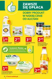 Gazetka promocyjna Auchan - Gazetka Koszyk Oszczędności Auchan Supermarkety - Gazetka - ważna od 09.11 do 09.11.2022 - strona 2 - produkty: Mozzarella, Makaron, Sok, Ser, Por, Dżem, Serek homogenizowany, Serek, Sok jabłkowy, Camembert