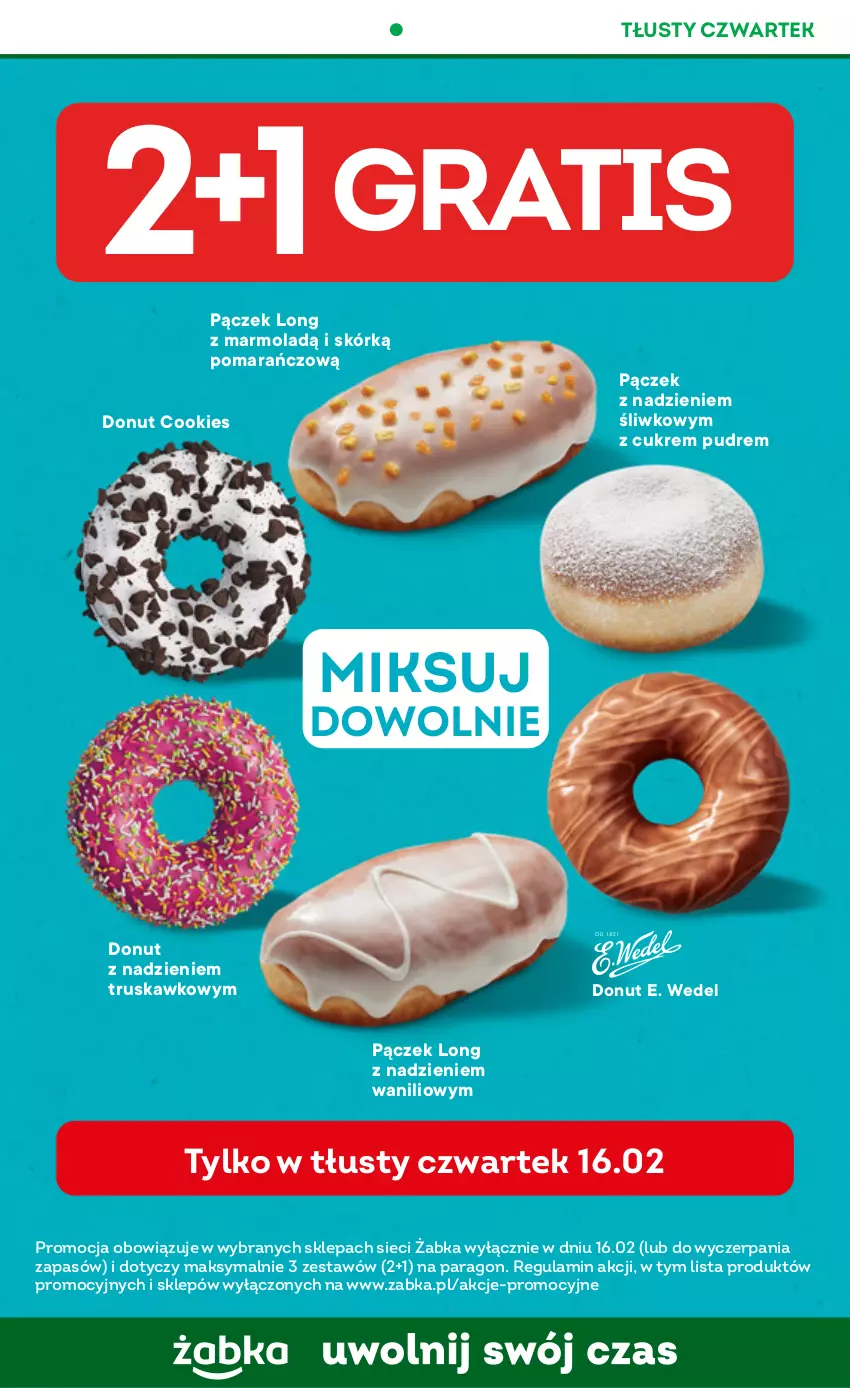 Gazetka promocyjna Żabka - ważna 15.02 do 21.02.2023 - strona 8 - produkty: Donut, E. Wedel, Gra, Mola, Pączek
