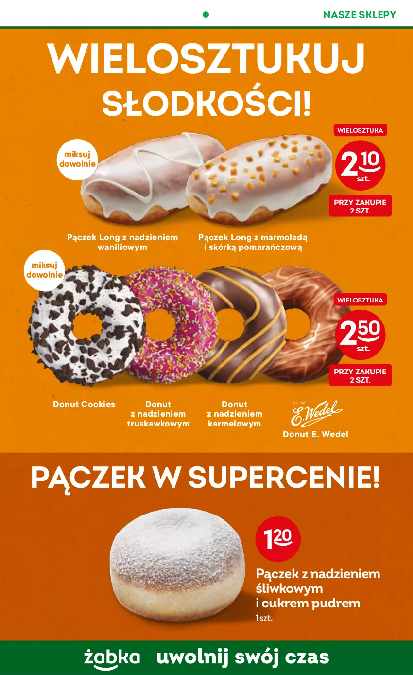 Gazetka promocyjna Żabka - ważna 15.02 do 21.02.2023 - strona 9 - produkty: Donut, E. Wedel, Mola, Pączek