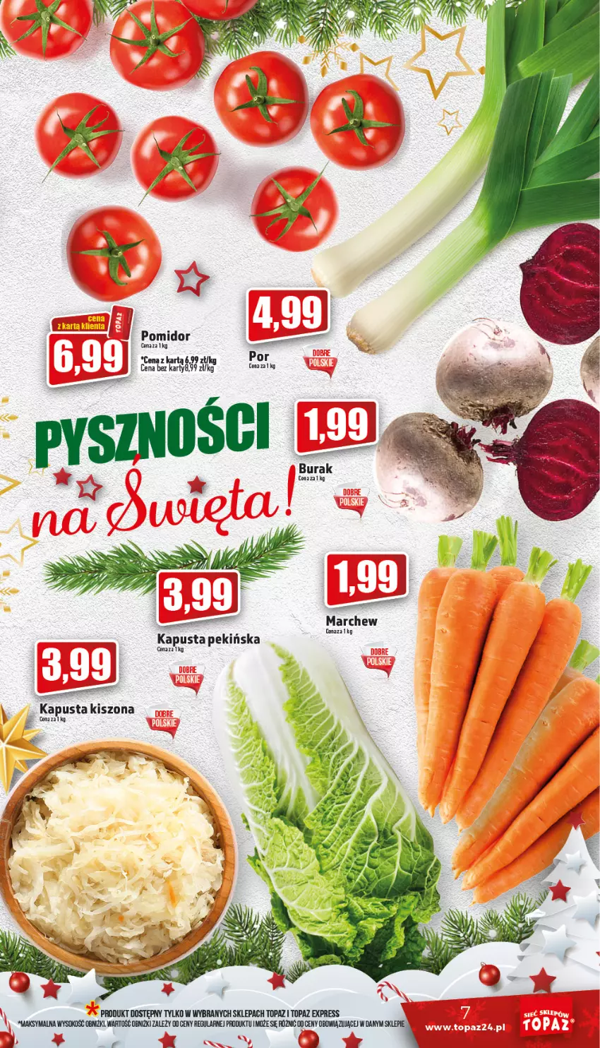 Gazetka promocyjna Topaz - Gazetka - ważna 15.12 do 24.12.2022 - strona 7 - produkty: Por, Top