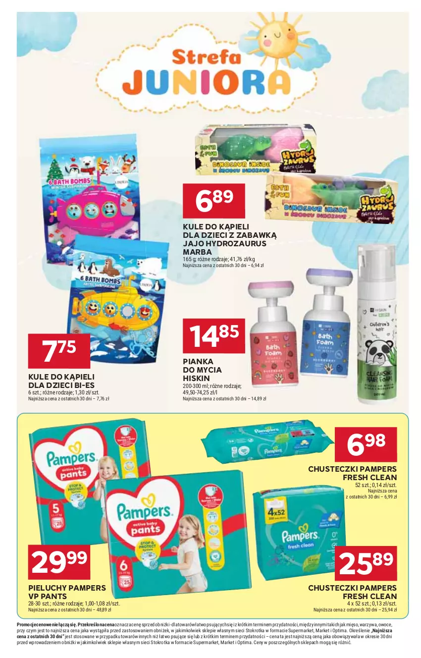 Gazetka promocyjna Stokrotka - Market - ważna 19.03 do 25.03.2026 - strona 29 - produkty: Chusteczki, Dzieci, Mięso, Optima, Owoce, Pampers, Pieluchy, Warzywa