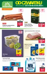 Gazetka promocyjna Stokrotka - Market - Gazetka - ważna od 23.03 do 23.03.2022 - strona 1 - produkty: Lubella, Makaron, Nałęczowianka, Bell, Kawa mielona, Kawa, Kosz, Kiwi, Kiełbasa podwawelska, Jacobs Krönung, Wawel, Schab wieprzowy, Czekolada, Bella, Jacobs, Woda, Kiełbasa, Olewnik