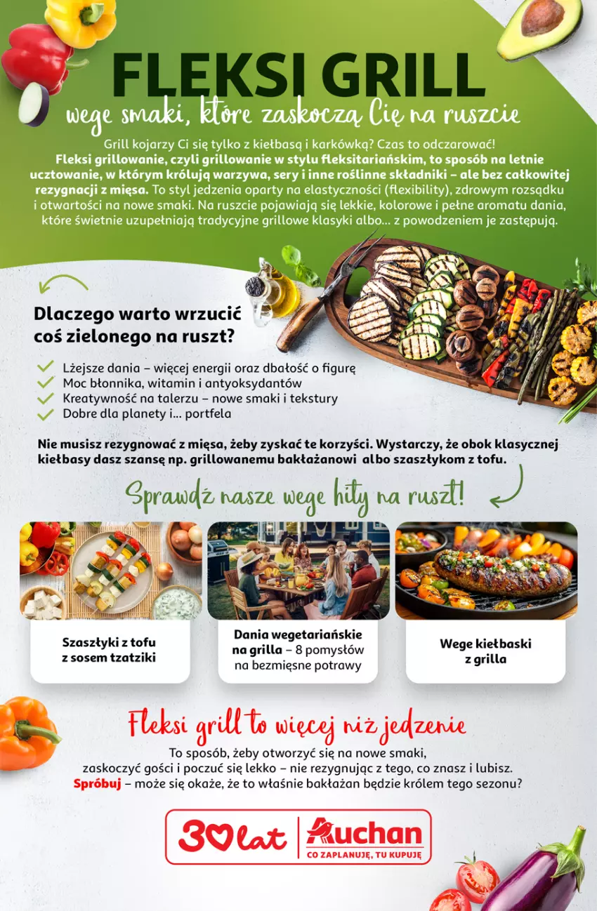 Gazetka promocyjna Auchan - 30 Lat Hipermarket - ważna 29.04 do 06.05.2026 - strona 52 - produkty: Grill, Koc, Mus, Por, Sos, Talerz, Tofu