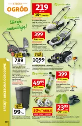 Gazetka promocyjna Auchan - 30 Lat Hipermarket - Gazetka - ważna od 06.05 do 06.05.2026 - strona 10 - produkty: Top, Sok, Kosiarka spalinowa z napędem, Buty, Olej silnikowy, Kosz, Pojemnik, Buty ogrodowe, Kasza, Olej, Ogród, Kosiarka, Fa