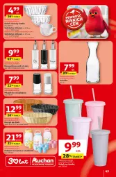 Gazetka promocyjna Auchan - 30 Lat Hipermarket - Gazetka - ważna od 06.05 do 06.05.2026 - strona 43 - produkty: Dzbanek, Młynek, Kosz, Salaterka, LANA, Karafka, Pieprz, Kubek, Chleb, Dozownik, Olej, Ocet
