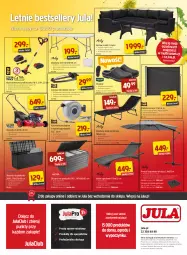 Gazetka promocyjna Jula - Gazetka - Gazetka - ważna od 17.07 do 17.07.2022 - strona 12 - produkty: Teleskop, Top, Sok, Por, Rama, Stół, Markiza, Kosz, Parasol, Tera, Warka, LANA, Kasza, Pokrywa, Kanapa, Kosiarka, Lakier, Akumulator