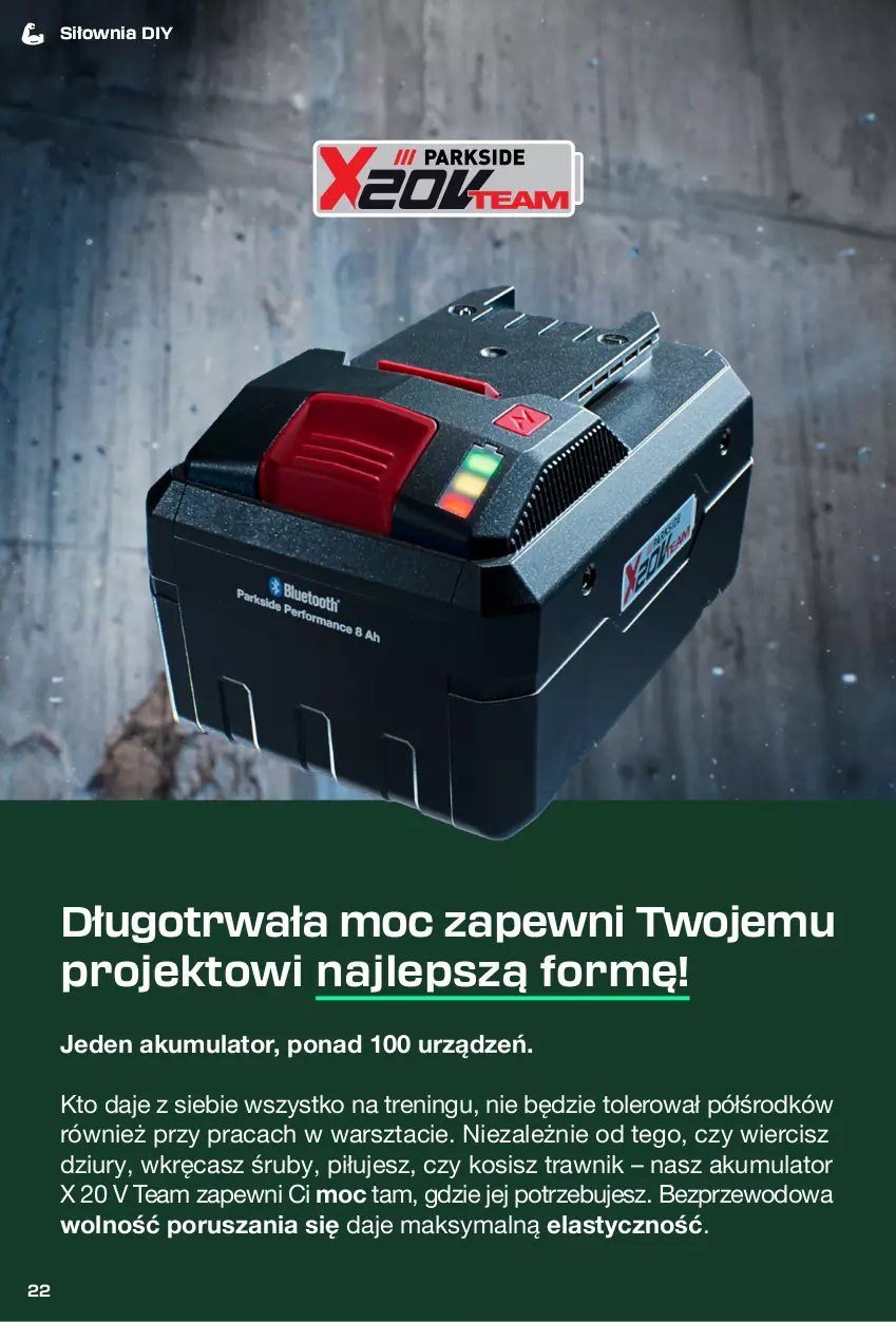 Gazetka promocyjna Lidl - Magazyn PARKSIDE - ważna 31.08 do 11.10.2025 - strona 22 - produkty: Akumulator, Por