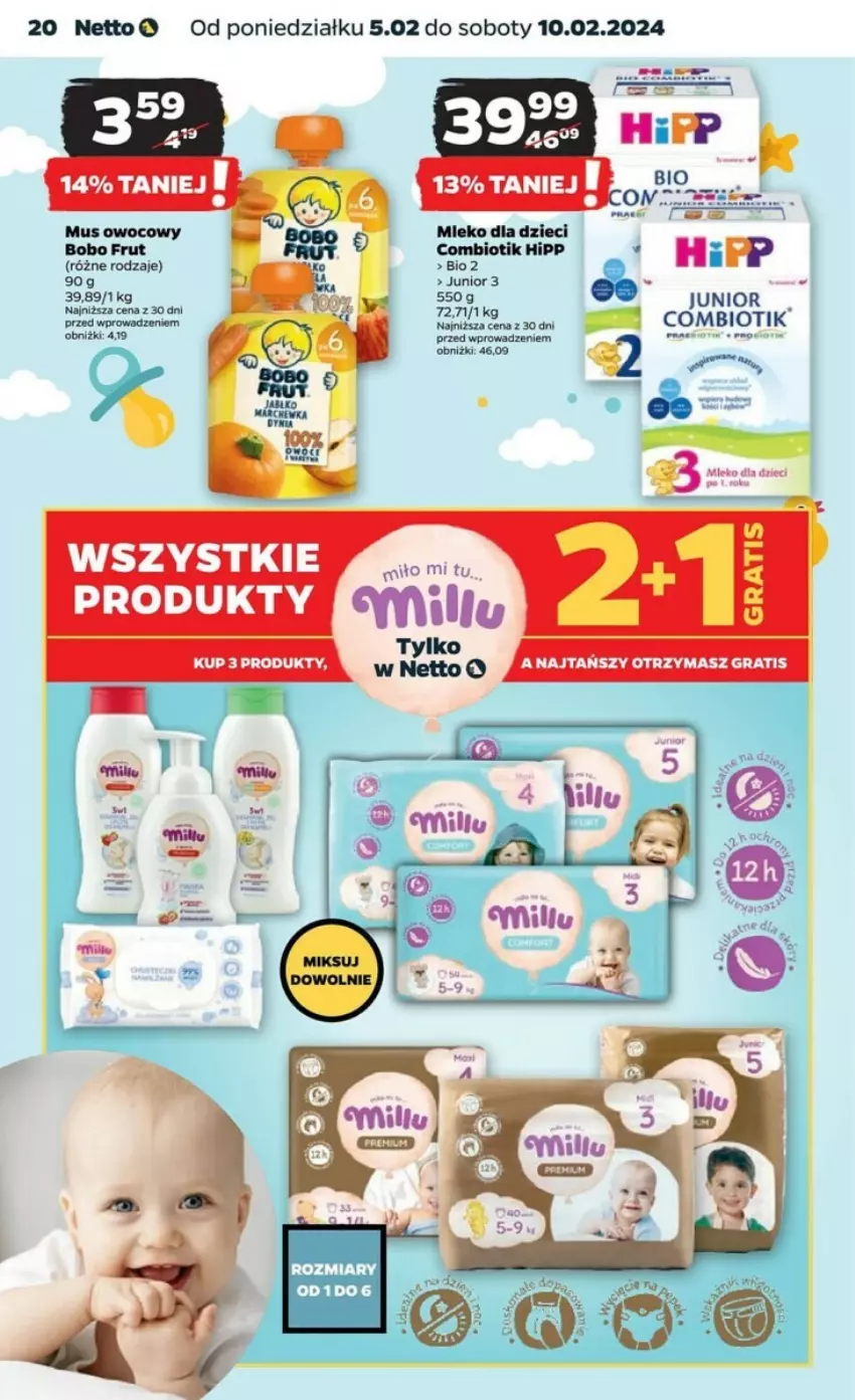 Gazetka promocyjna Netto - ważna 05.02 do 10.02.2024 - strona 13 - produkty: Dzieci, Gra, HiPP, LG, Mleko, Mleko dla dzieci, Mus