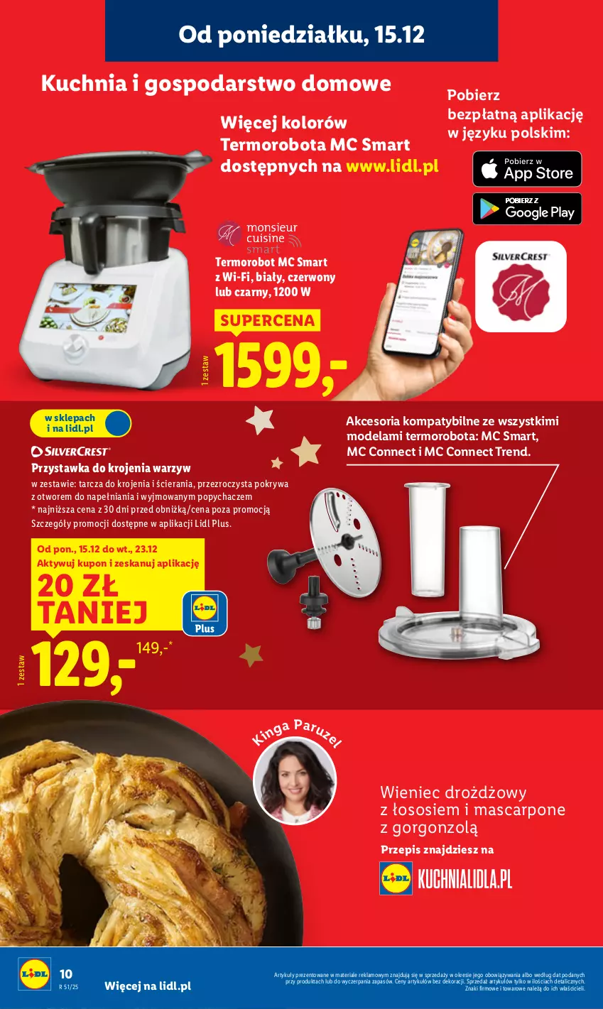Gazetka promocyjna Lidl - GAZETKA - ważna 15.12 do 21.12.2025 - strona 13 - produkty: Kuchnia, Mascarpone, Pokrywa, Robot, Sos, Wieniec