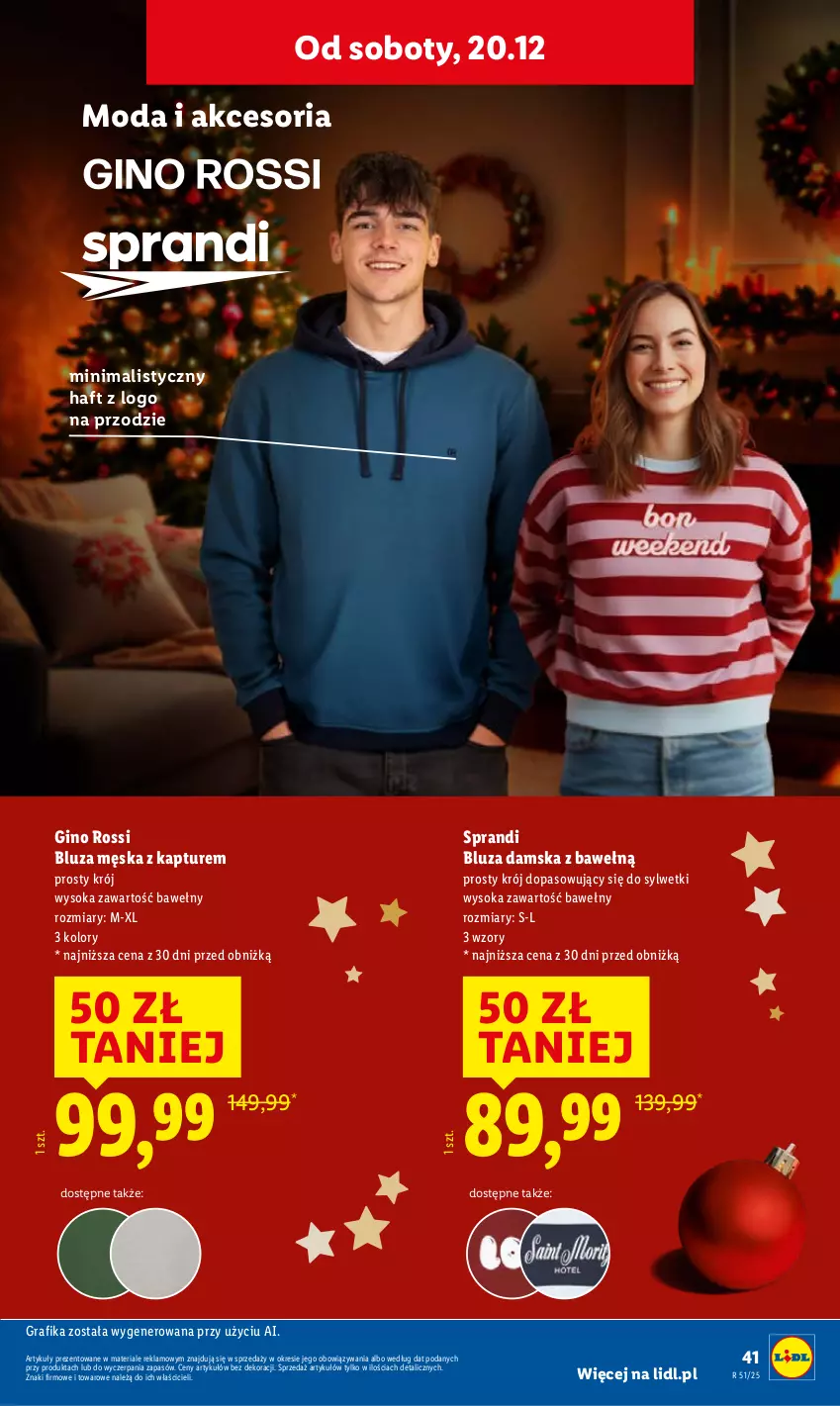 Gazetka promocyjna Lidl - GAZETKA - ważna 15.12 do 21.12.2025 - strona 47 - produkty: Bluza, Gin, Gra, Grafika, Moda, Sok