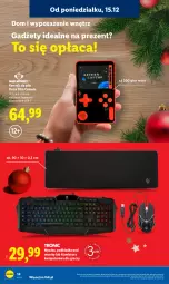 Gazetka promocyjna Lidl - GAZETKA - Gazetka - ważna od 21.12 do 21.12.2025 - strona 18 - produkty: Konsola, Gra, Klawiatura, Podkładka, Mysz, Komputer, Podkładka pod mysz, Podkład