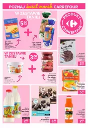 Gazetka promocyjna Carrefour - Gazetka Express - Gazetka - ważna od 08.11 do 08.11.2021 - strona 4 - produkty: Koncentrat pomidorowy, Sok, Ser, Rum, Gouda plastry, Syrop, Brzoskwinie, Gouda, Mleko