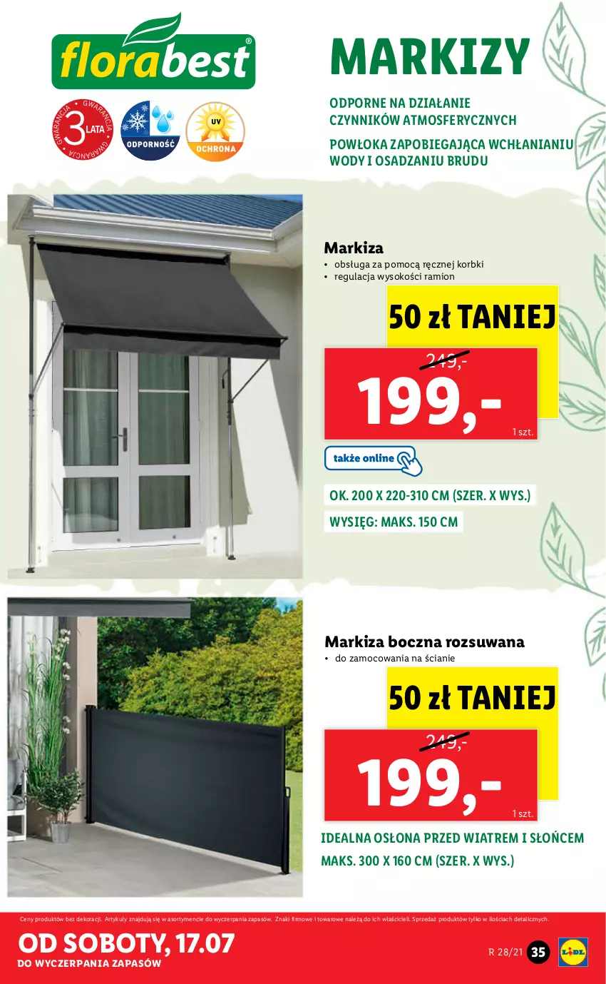 Gazetka promocyjna Lidl - GAZETKA - ważna 12.07 do 17.07.2021 - strona 35 - produkty: Markiza, Por, Sok