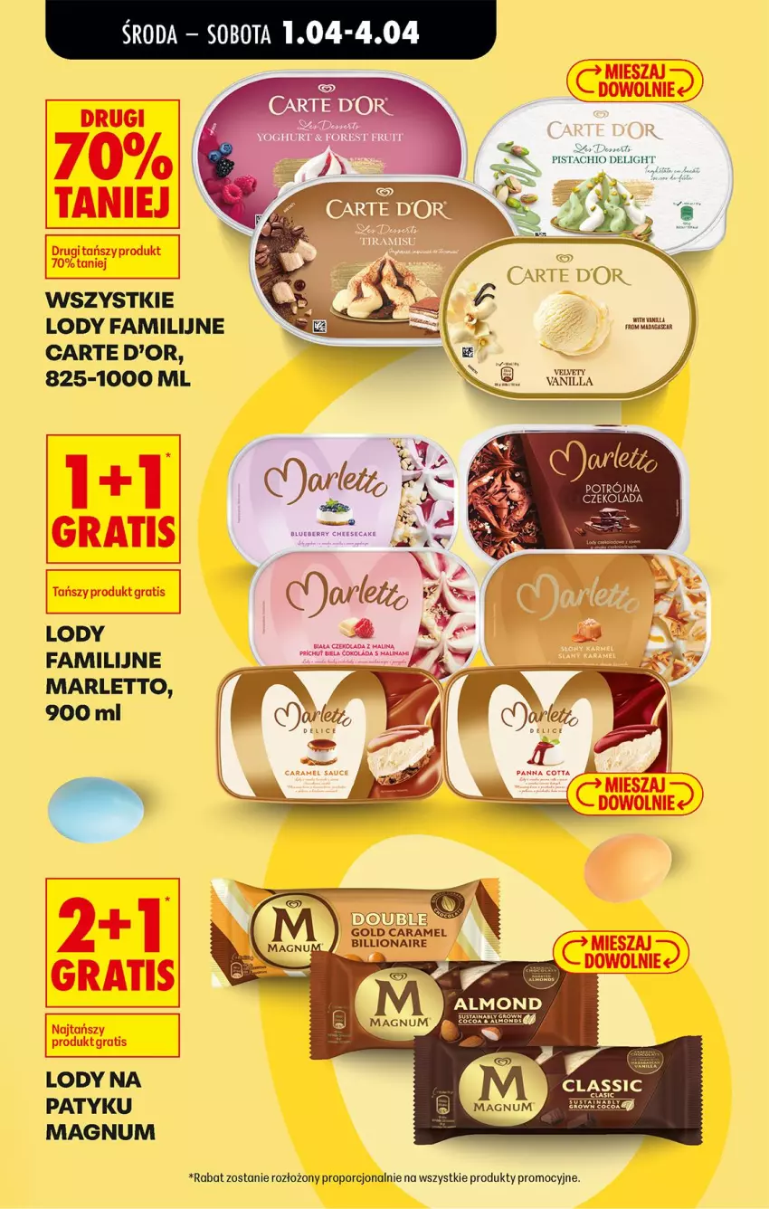 Gazetka promocyjna Biedronka - Od Środy - ważna 01.04 do 02.04.2026 - strona 11 - produkty: Carte d'Or, Czekolada, Fa, Gra, Lody, Por