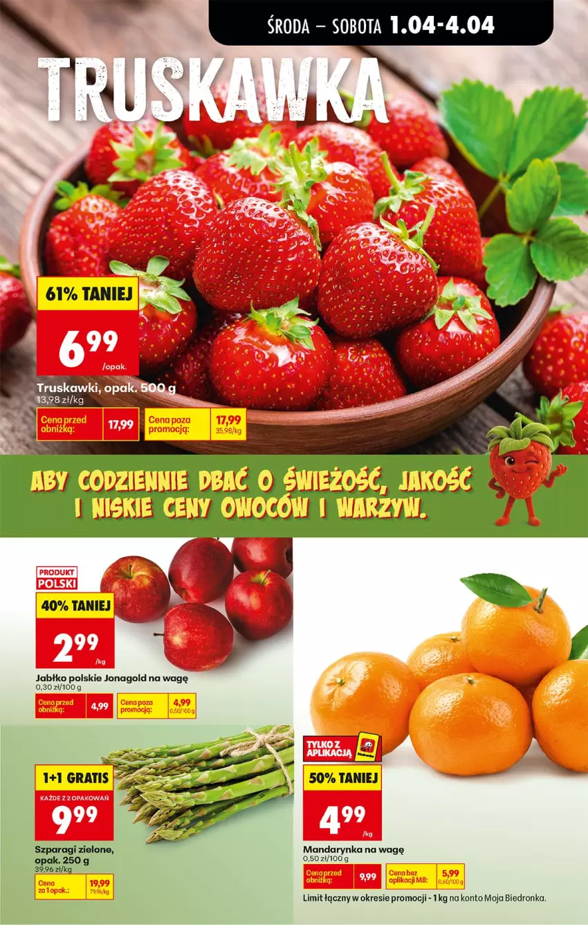 Gazetka promocyjna Biedronka - Od Środy - ważna 01.04 do 02.04.2026 - strona 21 - produkty: Fa, Jonagold, Truskawki