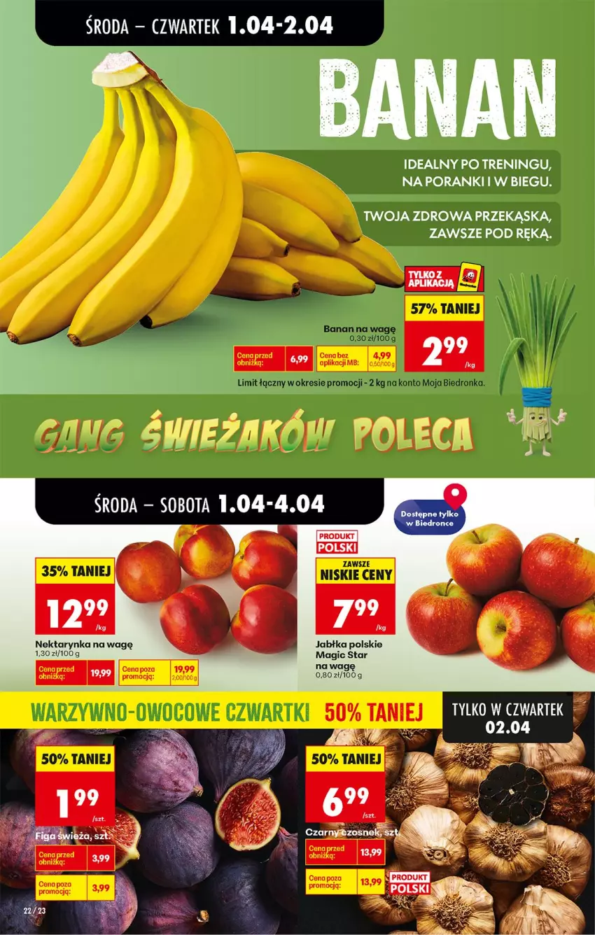 Gazetka promocyjna Biedronka - Od Środy - ważna 01.04 do 02.04.2026 - strona 22 - produkty: Jabłka, Nektar, Nektarynka, Por