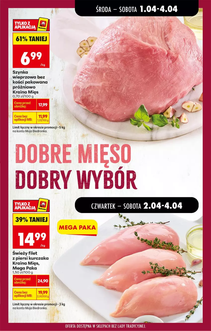 Gazetka promocyjna Biedronka - Od Środy - ważna 01.04 do 02.04.2026 - strona 29 - produkty: Fa, Filet z piersi kurczaka, Kurczak, Rama, Szynka, Szynka wieprzowa