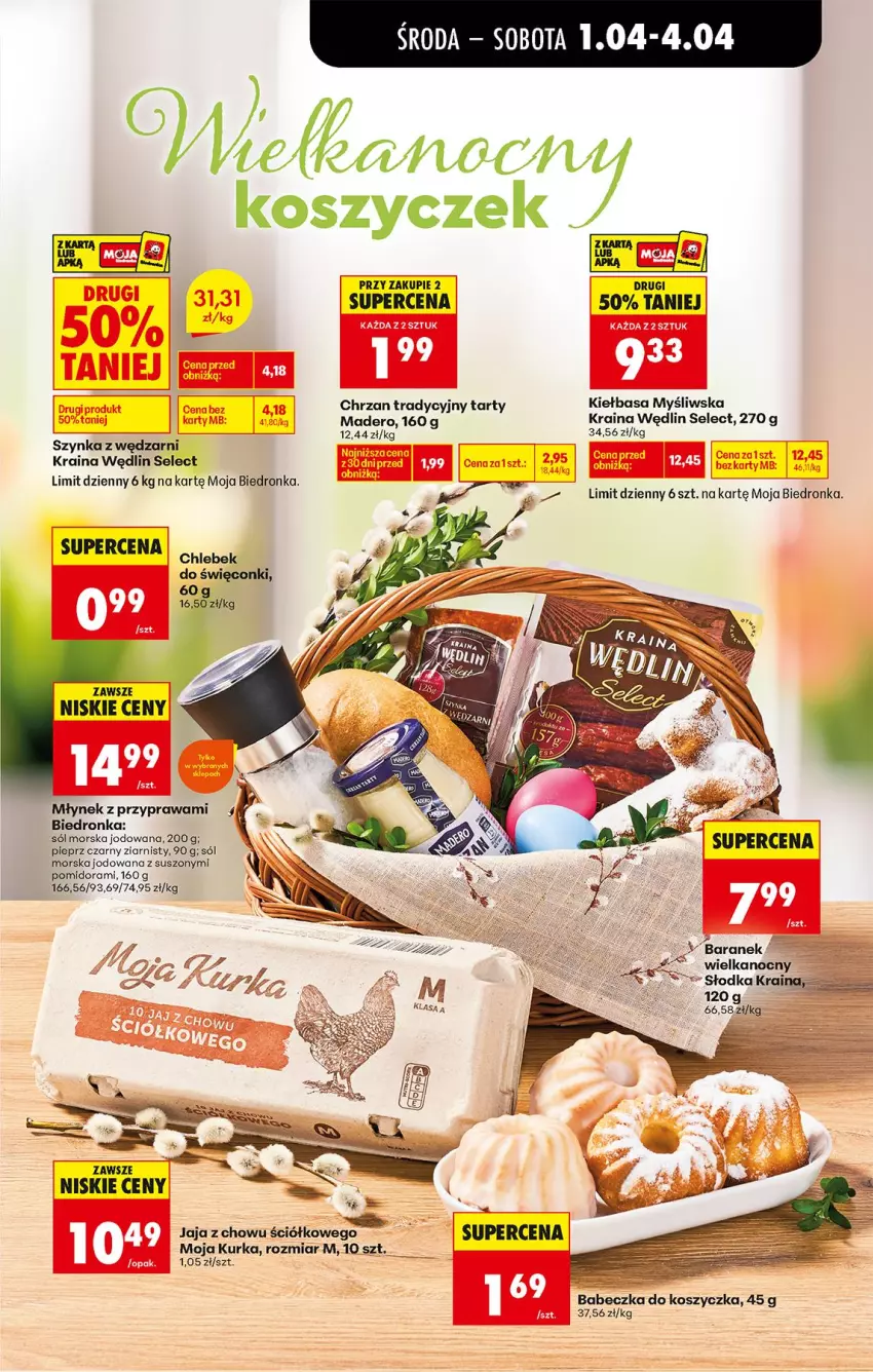 Gazetka promocyjna Biedronka - Od Środy - ważna 01.04 do 02.04.2026 - strona 39 - produkty: Chrzan, Jaja, Kiełbasa, Pieprz, Sól