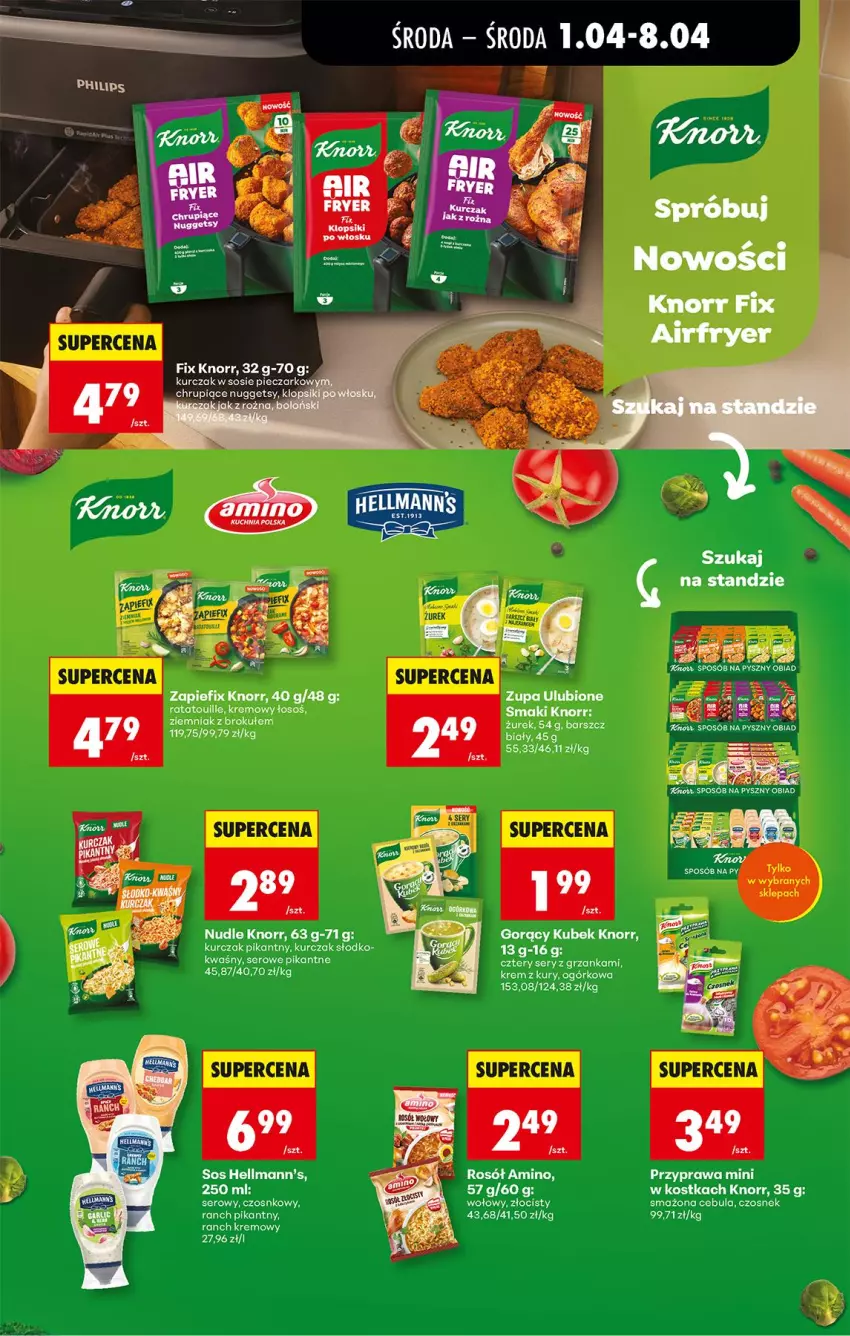 Gazetka promocyjna Biedronka - Od Środy - ważna 01.04 do 02.04.2026 - strona 53 - produkty: Cebula, Czosnek, Knorr, Kurczak, Piec, Rosół, Ser, Sos, Zupa
