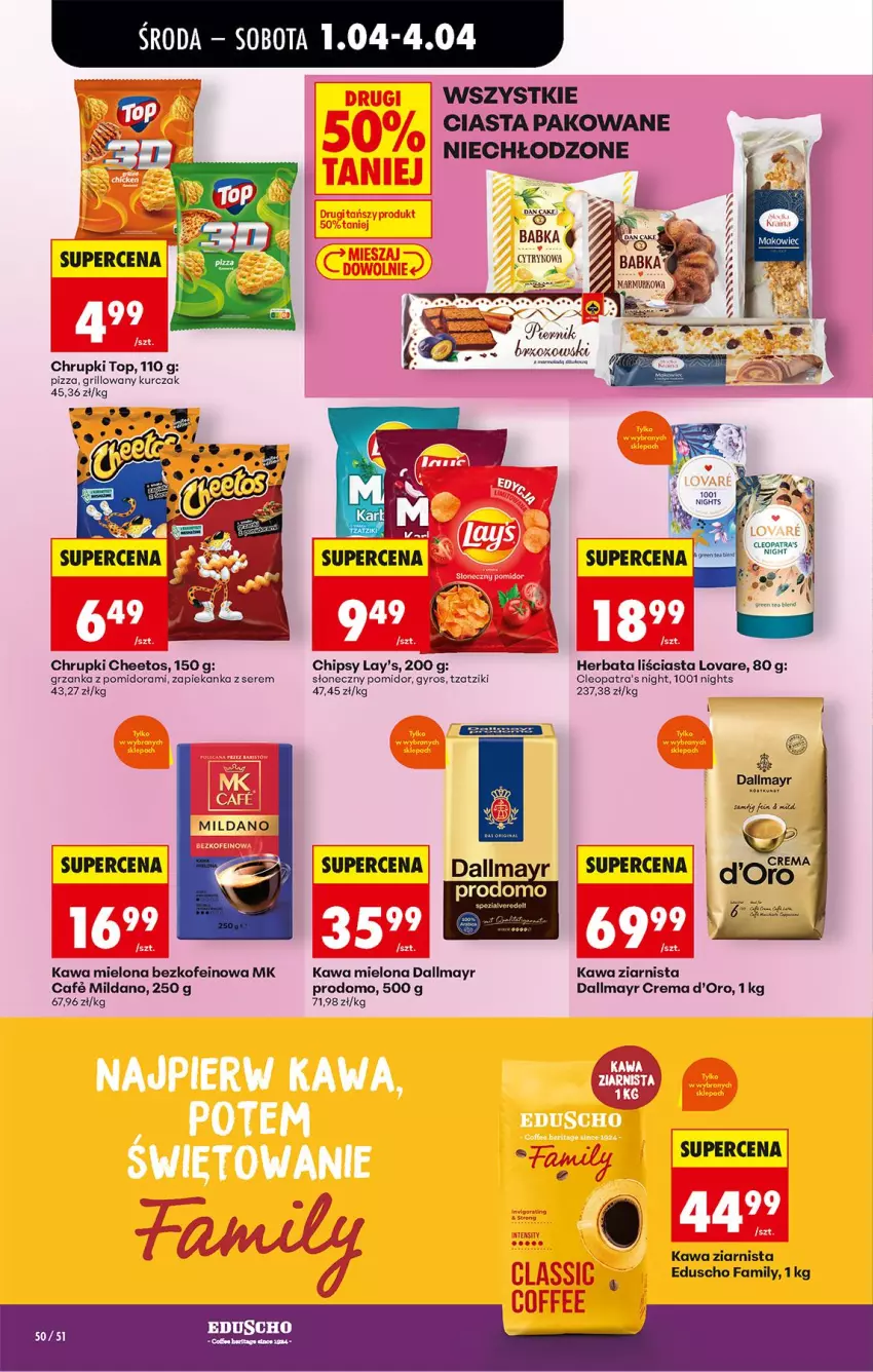 Gazetka promocyjna Biedronka - Od Środy - ważna 01.04 do 02.04.2026 - strona 58 - produkty: Cheetos, Chipsy, Chrupki, Dallmayr, Fa, Grill, Gyros, Herbata, Kawa, Kawa mielona, Kawa ziarnista, Kurczak, Pizza, Ser, Top, Zapiekanka