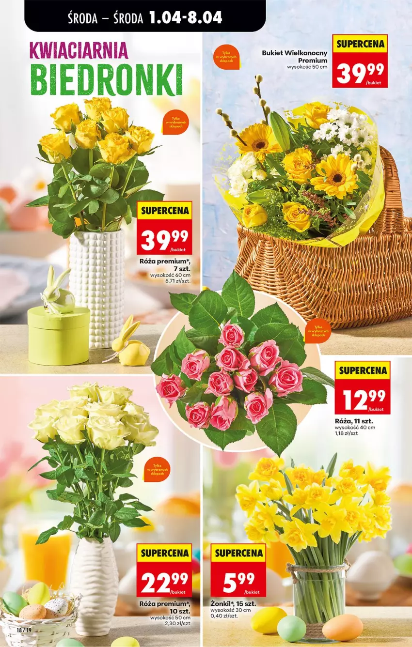 Gazetka promocyjna Biedronka - Od Środy - ważna 01.04 do 02.04.2026 - strona 76 - produkty: Bukiet, Róża, Sok