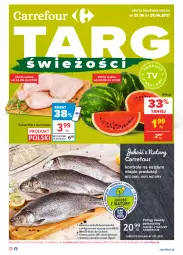 Gazetka promocyjna Carrefour - Gazetka Targi świeżości - Gazetka - ważna od 28.06 do 28.06.2021 - strona 1 - produkty: Kurczak, Pstrąg, Arbuz, Karmi
