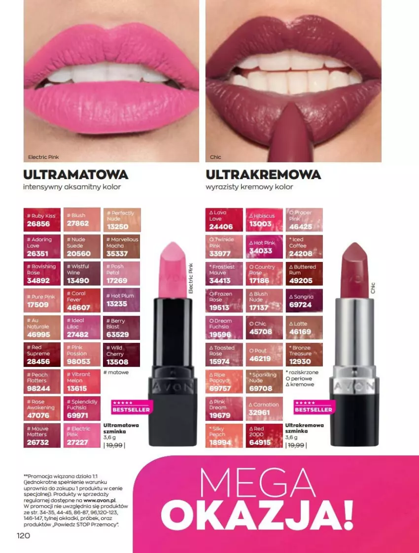 Gazetka promocyjna Avon - Katalog Avon 5/2022 kampania maj - ważna 01.05 do 31.05.2022 - strona 120 - produkty: Aksam, Inka, Rama, Szminka