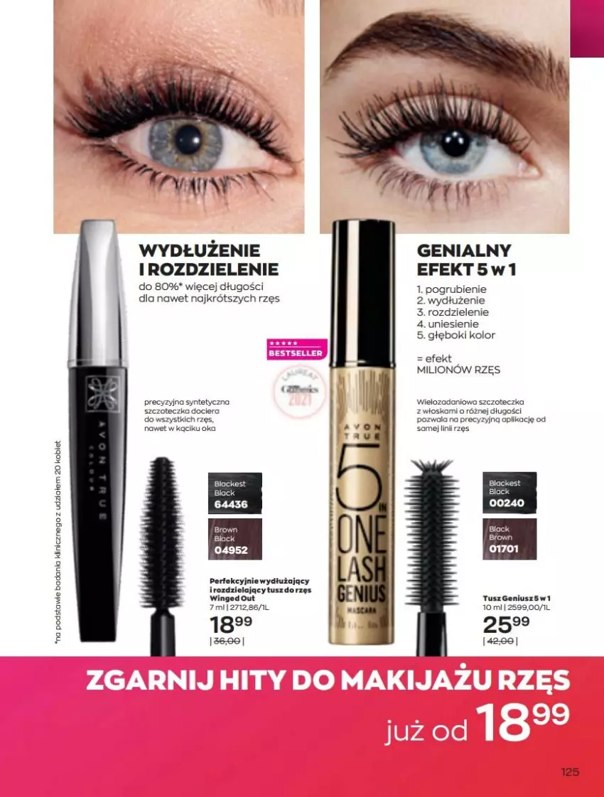 Gazetka promocyjna Avon - Katalog Avon 5/2022 kampania maj - ważna 01.05 do 31.05.2022 - strona 125 - produkty: Danio, Fa, Lack, Lion, Szczoteczka, Tusz