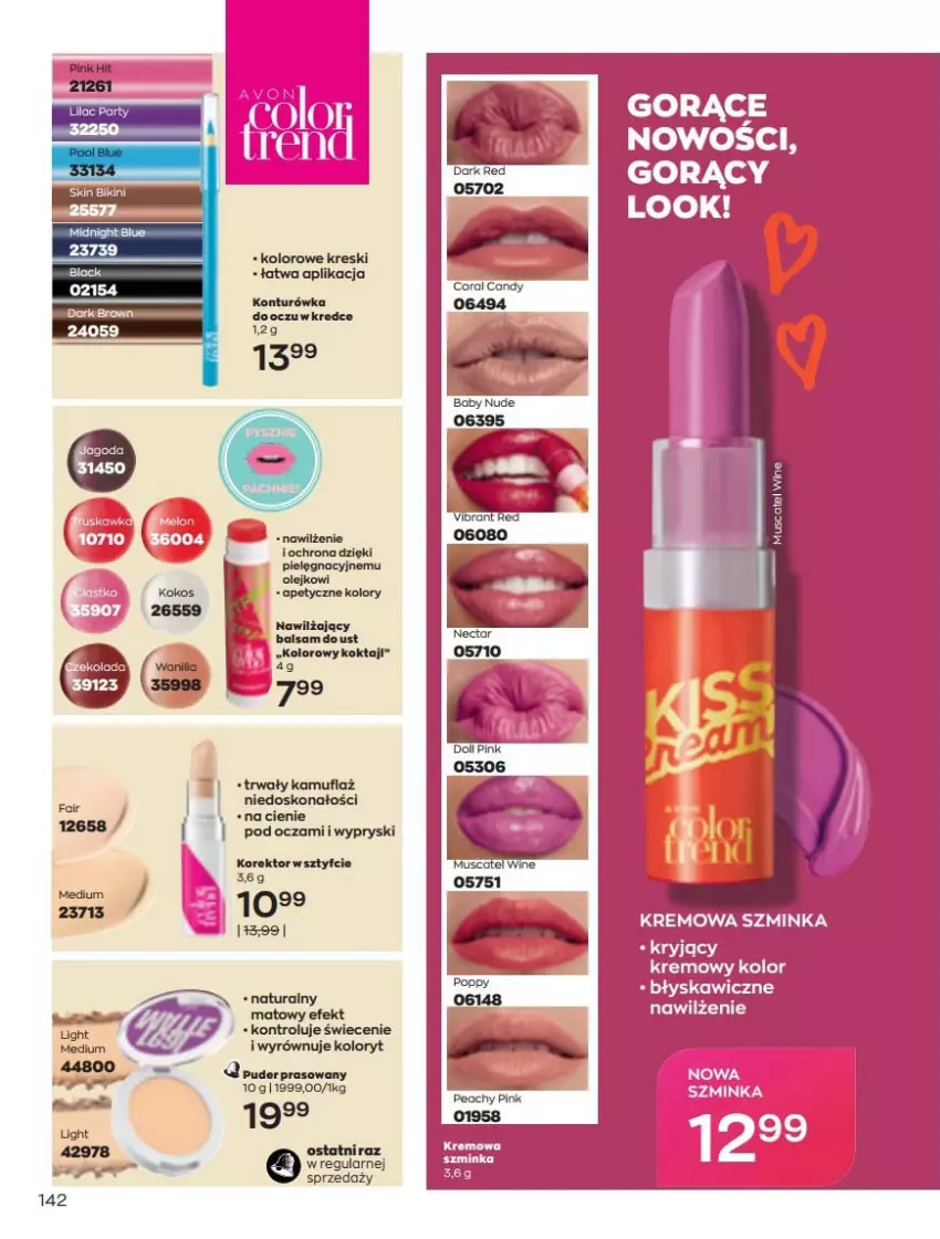 Gazetka promocyjna Avon - Katalog Avon 5/2022 kampania maj - ważna 01.05 do 31.05.2022 - strona 142 - produkty: Bikini, Fa, Inka, Szminka