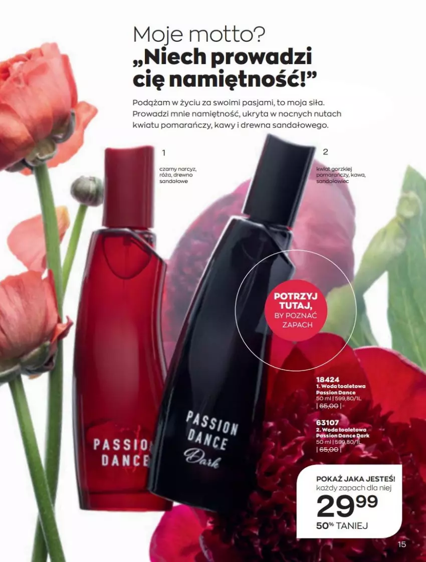 Gazetka promocyjna Avon - Katalog Avon 5/2022 kampania maj - ważna 01.05 do 31.05.2022 - strona 15 - produkty: Narcyz, Róża, Sandał, Woda, Woda toaletowa