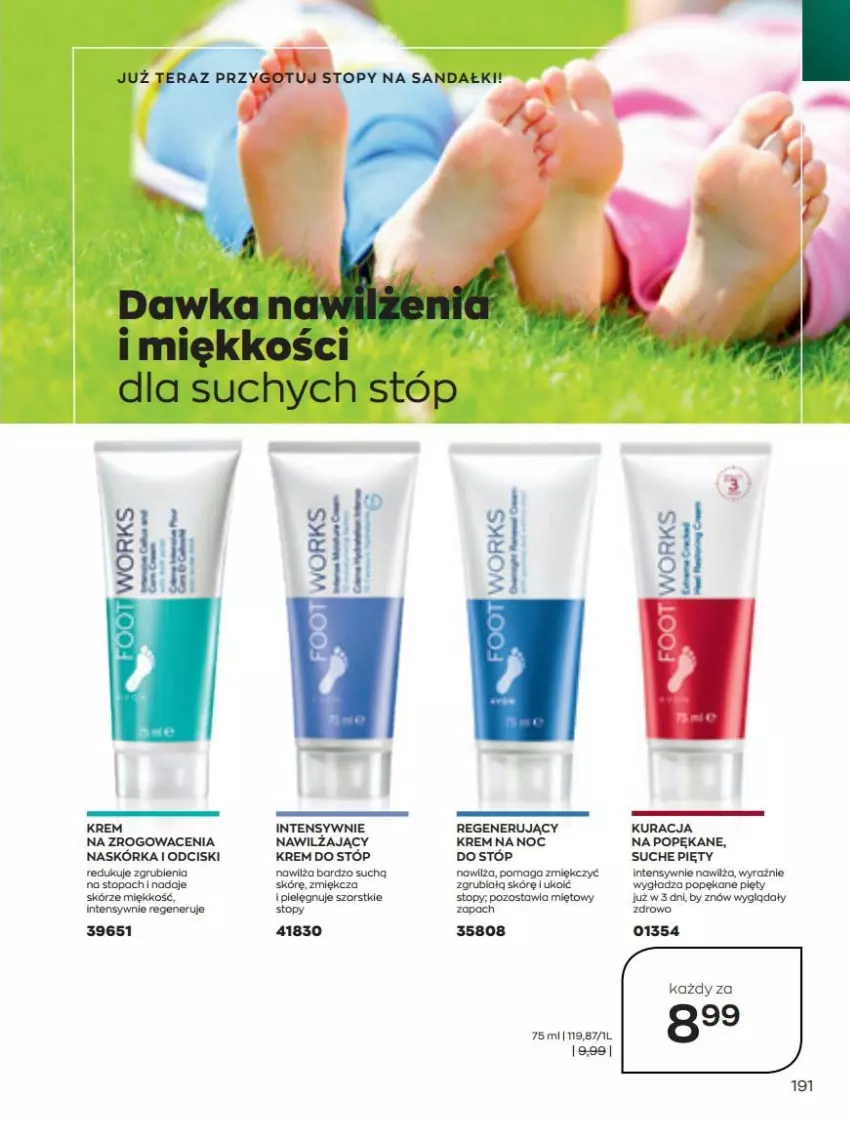 Gazetka promocyjna Avon - Katalog Avon 5/2022 kampania maj - ważna 01.05 do 31.05.2022 - strona 191 - produkty: Krem do stóp, Krem na noc, Sandał, Tera, Top