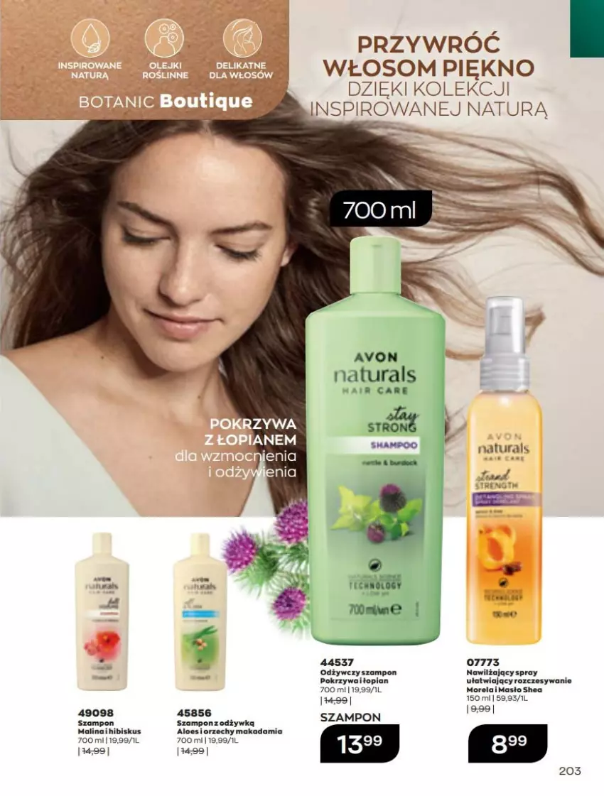 Gazetka promocyjna Avon - Katalog Avon 5/2022 kampania maj - ważna 01.05 do 31.05.2022 - strona 203 - produkty: Hibiskus, Masło, Szampon