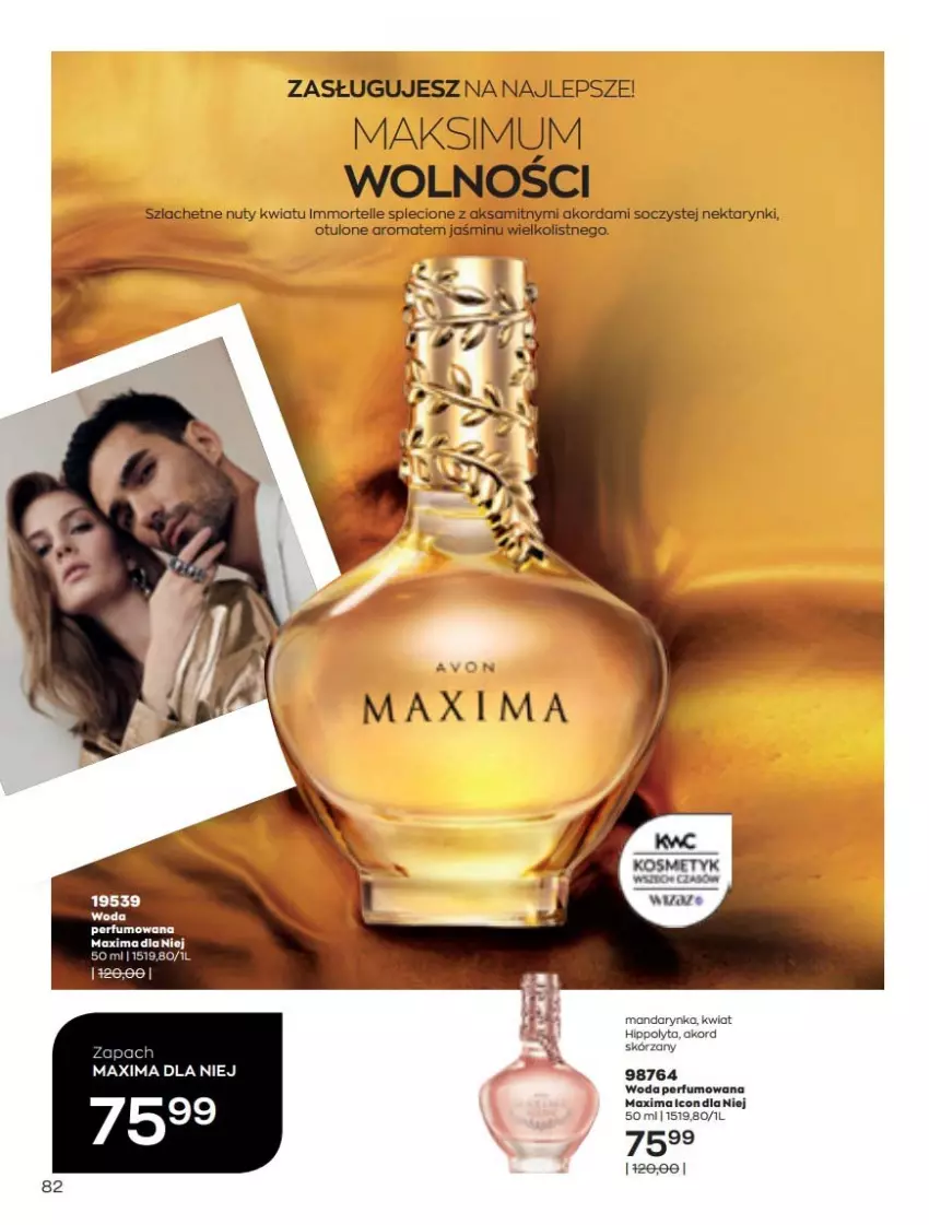 Gazetka promocyjna Avon - Katalog Avon 5/2022 kampania maj - ważna 01.05 do 31.05.2022 - strona 82 - produkty: Aksam, HiPP, Nuty, Perfum