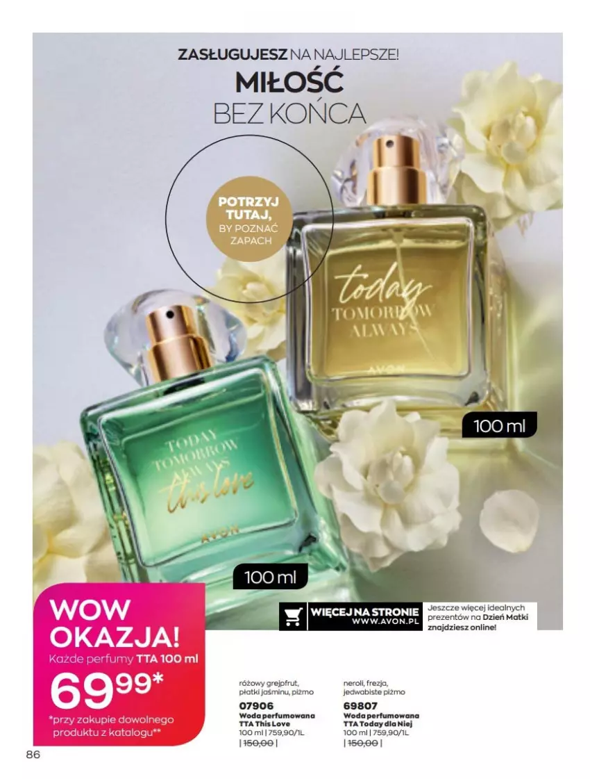 Gazetka promocyjna Avon - Katalog Avon 5/2022 kampania maj - ważna 01.05 do 31.05.2022 - strona 86 - produkty: Grejpfrut, Perfum