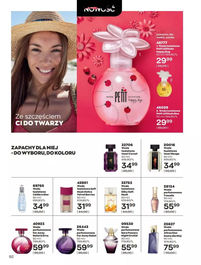 Gazetka promocyjna Avon - Katalog Avon 5/2022 kampania maj - ważna 01.05 do 31.05.2022 - strona 92 - produkty: Fa, Mus, Perfum, Velvet, Woda, Woda perfumowana, Woda toaletowa