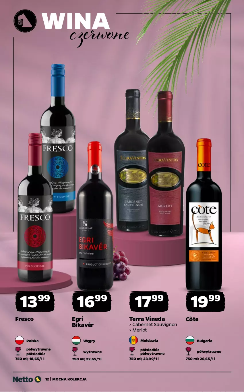 Gazetka promocyjna Netto - Alkohole - Mocne - ważna 03.08 do 14.08.2026 - strona 12 - produkty: Cabernet Sauvignon, Fresco, Gry, Merlot
