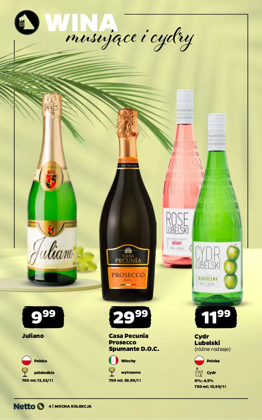 Gazetka promocyjna Netto - Alkohole - Mocne - ważna 03.08 do 14.08.2026 - strona 4 - produkty: Mus, Prosecco, Puma