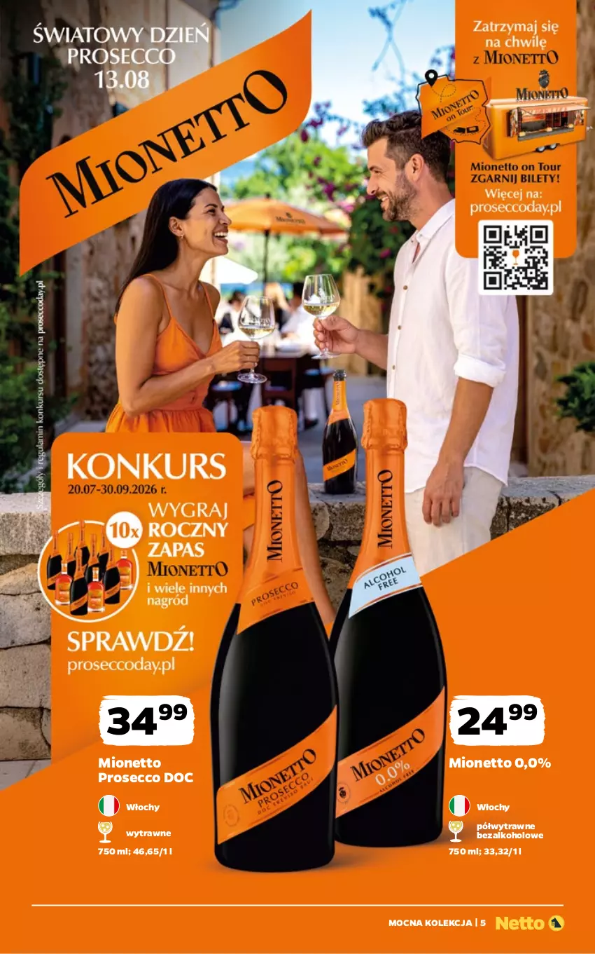 Gazetka promocyjna Netto - Alkohole - Mocne - ważna 03.08 do 14.08.2026 - strona 5 - produkty: Mionetto, Prosecco