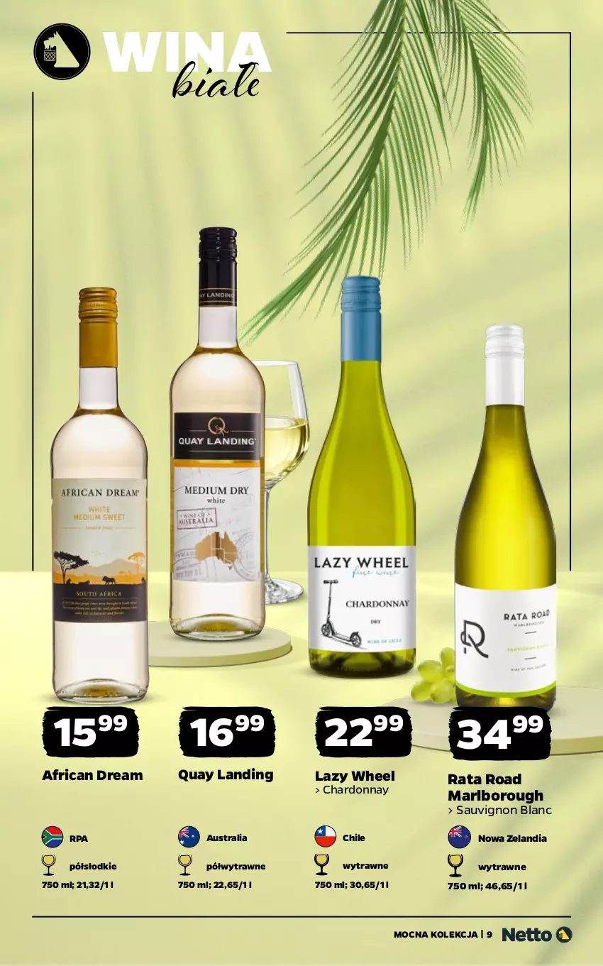 Gazetka promocyjna Netto - Alkohole - Mocne - ważna 03.08 do 14.08.2026 - strona 9 - produkty: Chardonnay, Sauvignon Blanc