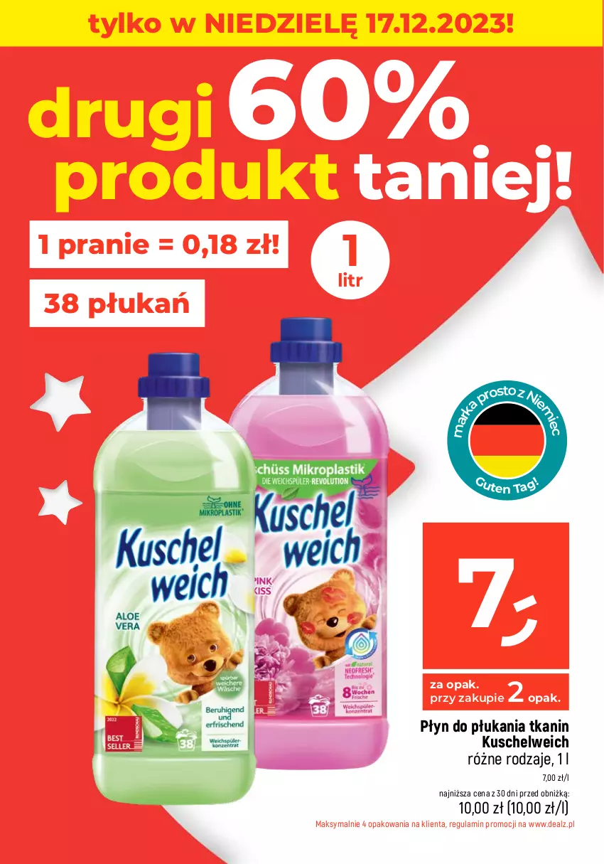 Gazetka promocyjna Dealz - NAJTAŃSZE ŚWIĘTA! - ważna 14.12 do 17.12.2023 - strona 5 - produkty: Papier, Płyn do płukania, Ręcznik