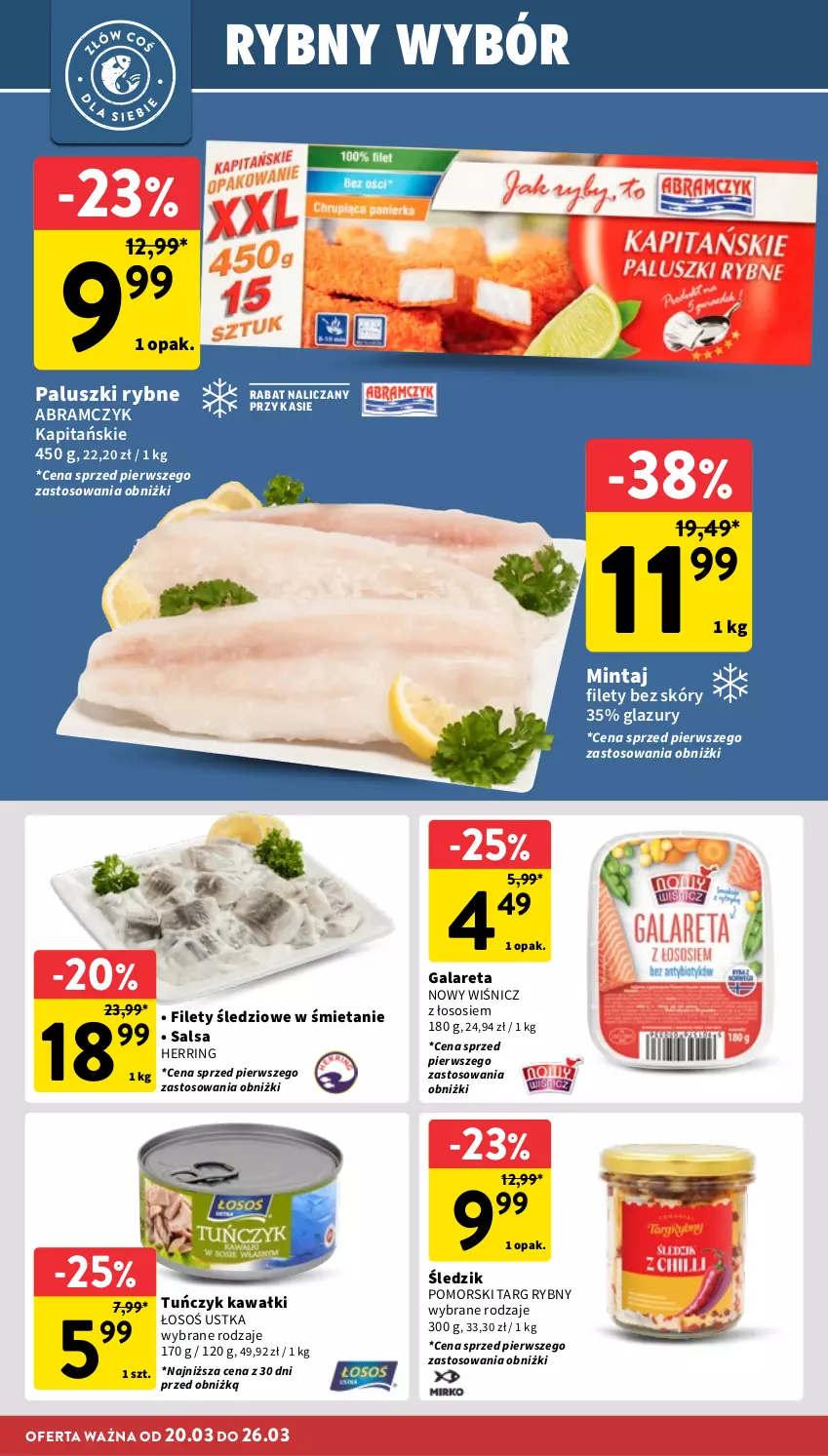 Gazetka promocyjna Intermarche - Gazetka promocyjna - ważna 20.03 do 26.03.2025 - strona 12 - produkty: Gala, Kawa, Lazur, Mintaj, Paluszki rybne, Salsa, Sos, Tuńczyk