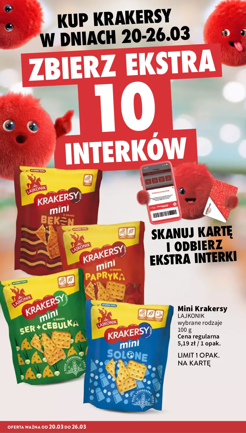 Gazetka promocyjna Intermarche - Gazetka promocyjna - ważna 20.03 do 26.03.2025 - strona 30 - produkty: Krakersy, Lajkonik