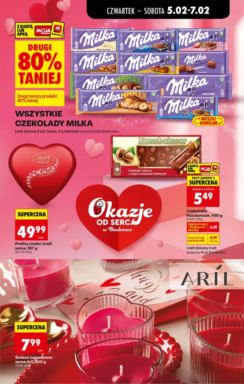 Gazetka promocyjna Biedronka - Gazetka - ważna 05.02 do 12.02.2026 - strona 15 - produkty: Czekolada, Fa, Lindor, Lindt, Praliny, Rum, Ser, Serum