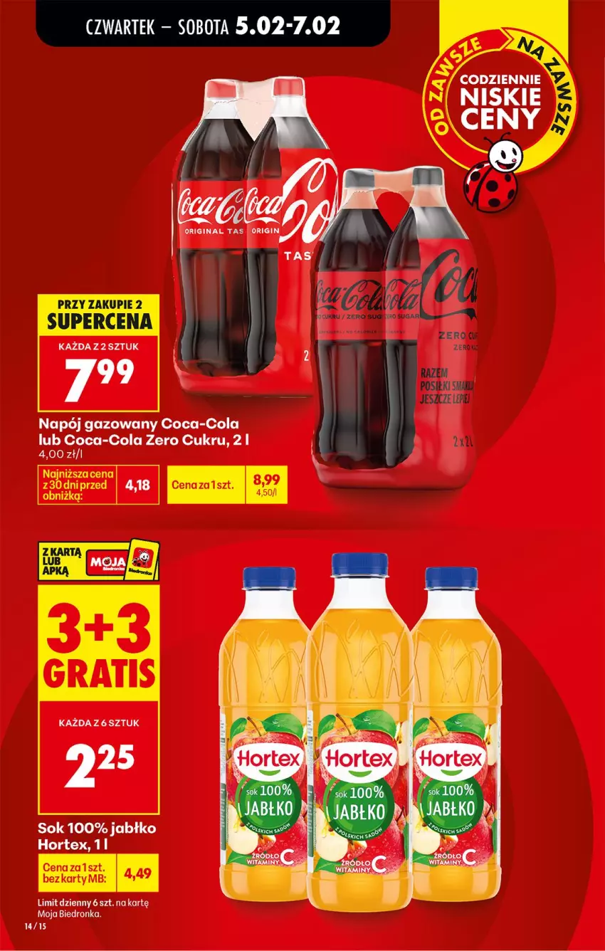 Gazetka promocyjna Biedronka - Gazetka - ważna 05.02 do 12.02.2026 - strona 18 - produkty: Coca-Cola, Napój, Napój gazowany